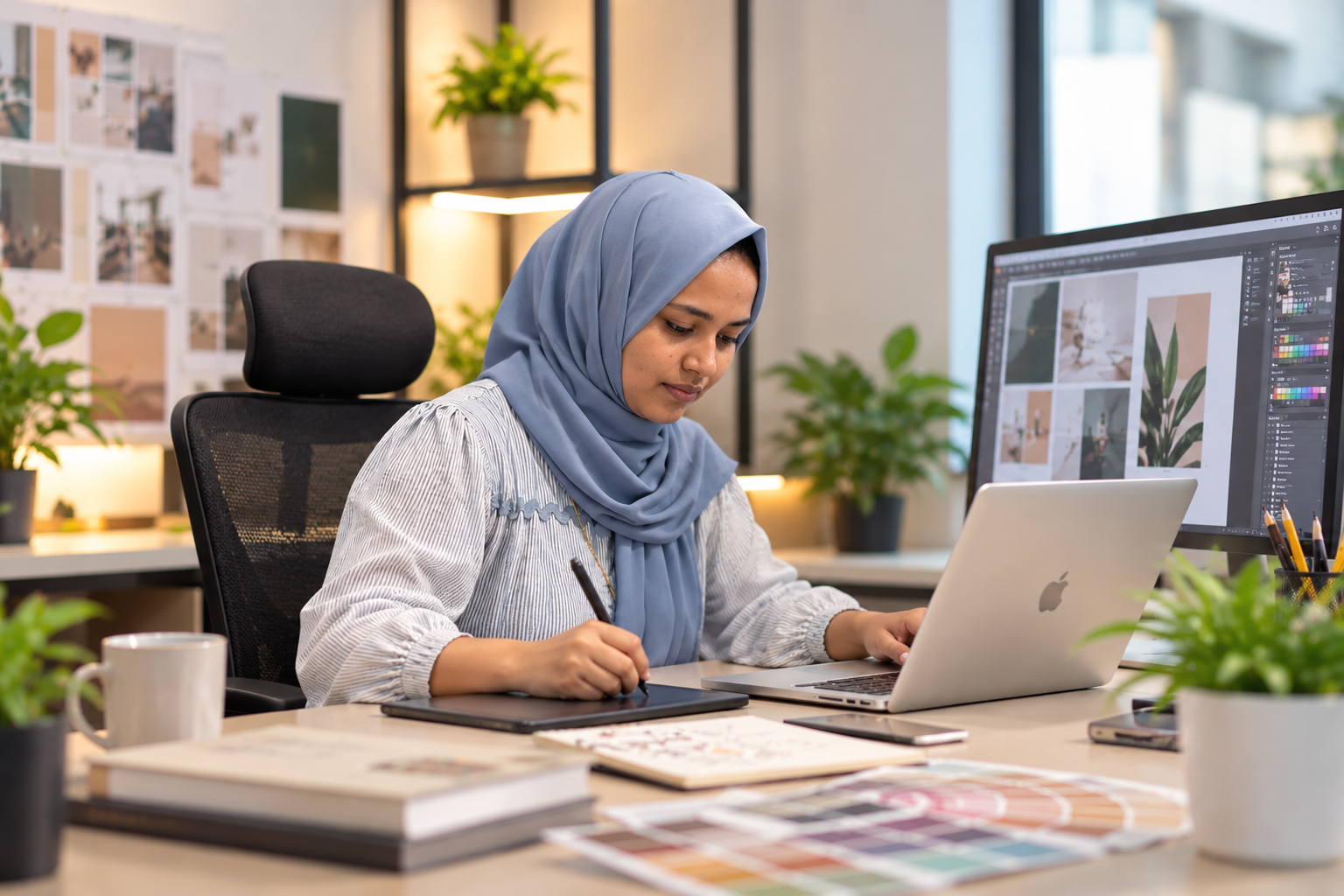 Home focused designer at work